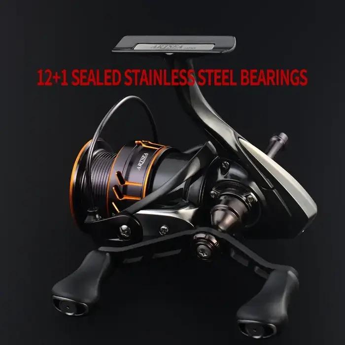 ARTSEA tout carbone 12 + 1BBS Double bascule moulinet de pêche calmar moulinet de pêche ultraléger 1