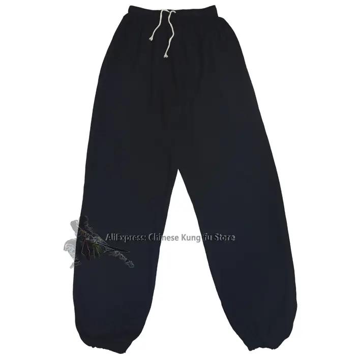 Pantalons de kung-fu en coton pour hommes et femmes, arts martiaux, Wing Chun, Tai Chi, yoga, qigong
