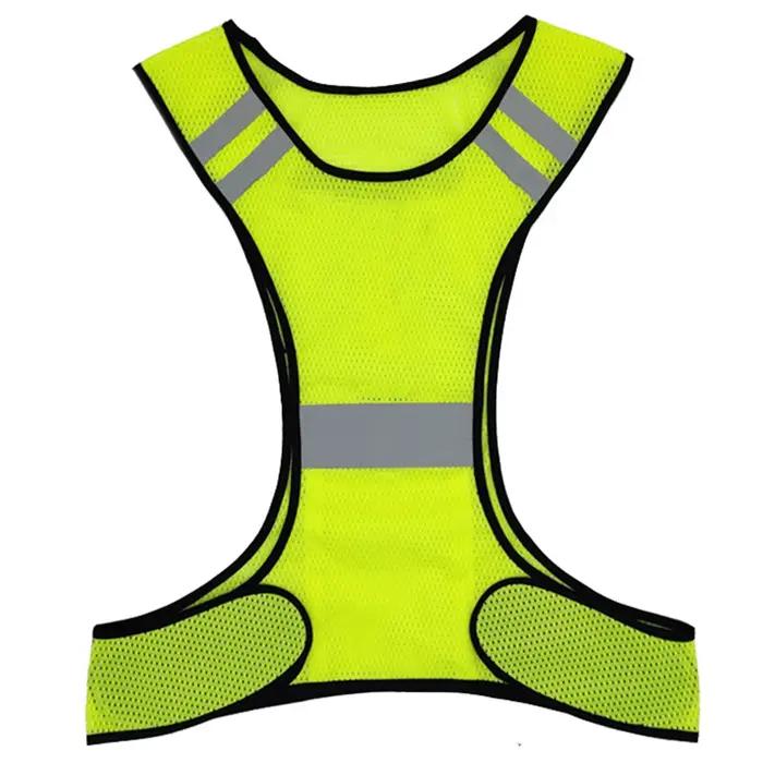 Gilet course haute visibilité réfléchissant - Léger respirant hommes femmes équitation nuit