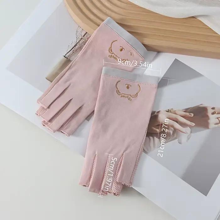 Gants anti-uv pour ongles, 1 paire, bouclier de Gel UV, sans doigts, outils de manucure, Nail Art, l