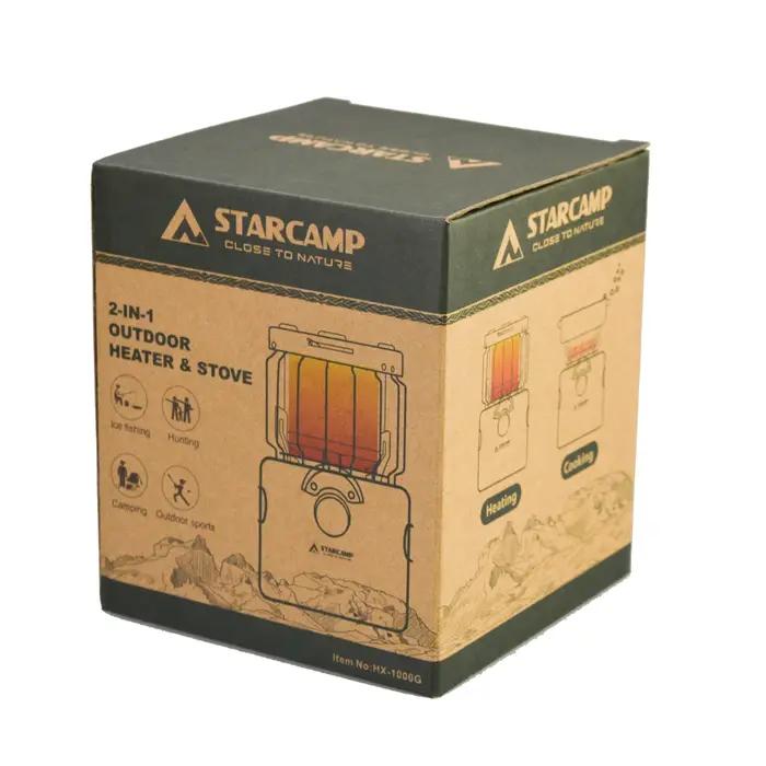 STARCAMP-Mini chauffage et réchaud à gaz 2 en 1, camping en plein air, randonnée et pique-nique, 200