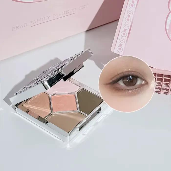 ART VALUE Coffrets de maquillage 7 pièces comprenant 3 couleurs de rouge à lèvres mat, 1 poudre pres