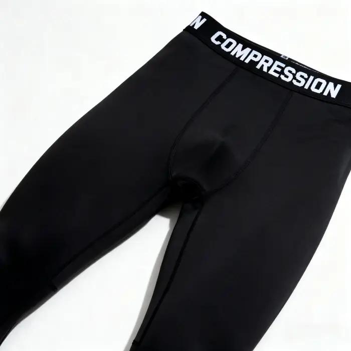 Leggings de compression pour hommes, haute élasticité, séchage rapide, respirants, sous-vêtement de