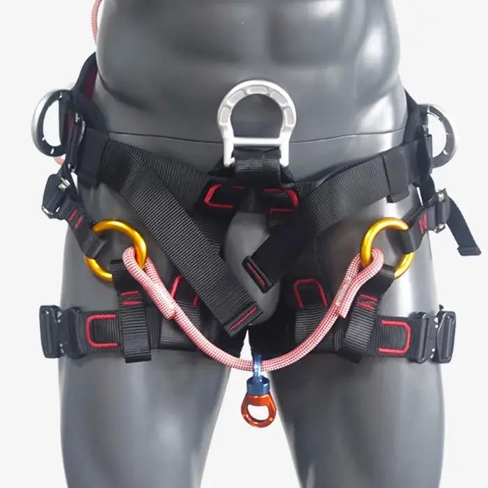 Harnais demi-corps extérieur, équipement de Protection de ceinture de sécurité d'escalade avec pont