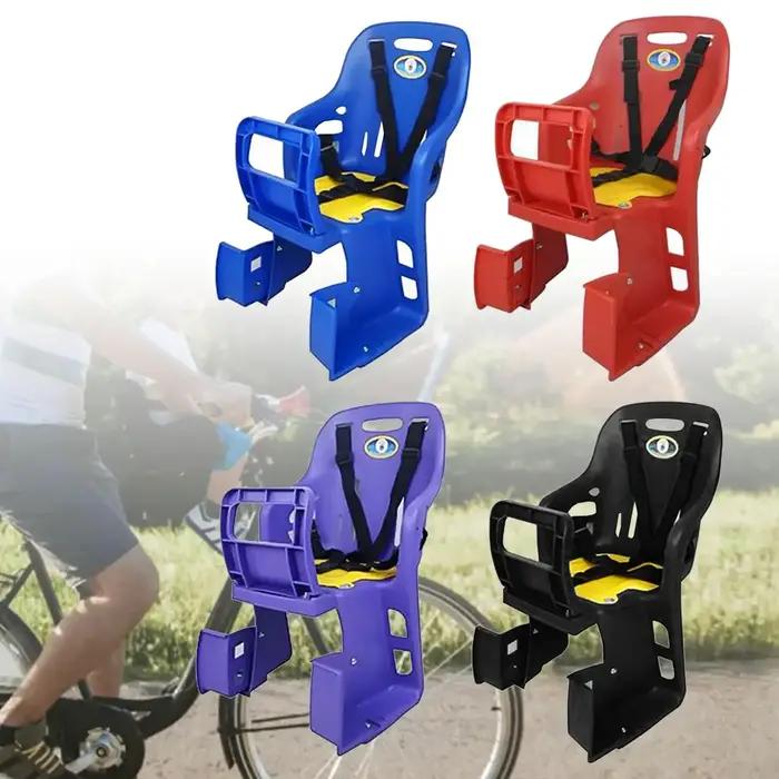 Siège de vélo pour enfants avec repose-pieds adaptable à la plupart des cadres arrière pour des sorties en famille sécurisées et confortables