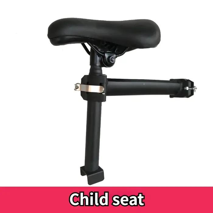 Siège avant de vélo électrique pliant pour enfant, siège souple et confortable pour bébé avec pédale