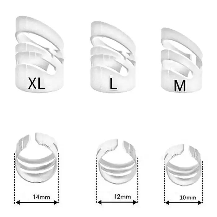 LEUKULELE-Lot de 4 protège-doigts en plastique, accessoire de manucure, pour doigts, pouce, ongles,