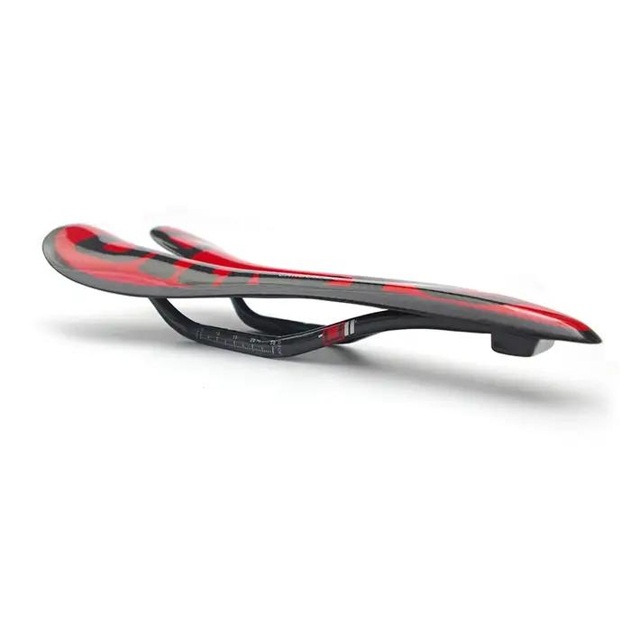 Selle de vélo de montagne de route entièrement en Fiber de carbone, coussin de siège ultraléger, siè