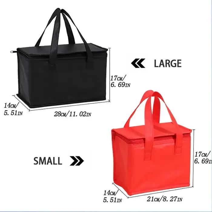 Sac isotherme portable pliable pour pique-nique, sac isotherme pour déjeuner, sac de glace pour alim