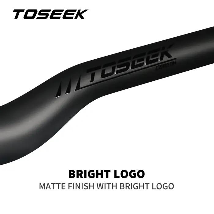 TOSEEK – guidon de vtt en carbone noir mat pour accessoires de vélo de montagne, 31.8x580-720/740/76