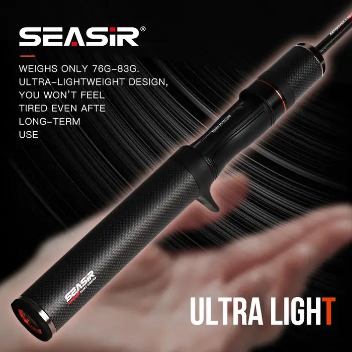 SEASIR canne à pêche flèche noire 4.92FT 76G poids du leurre 0.8-10g UL Fiber de carbone FUJI O anne