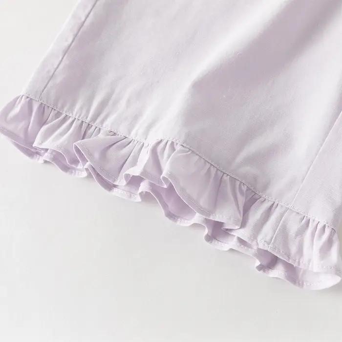 Ensemble short et haut pour enfants Dave Bella – Tenue d'été décontractée pour filles avec imprimé p