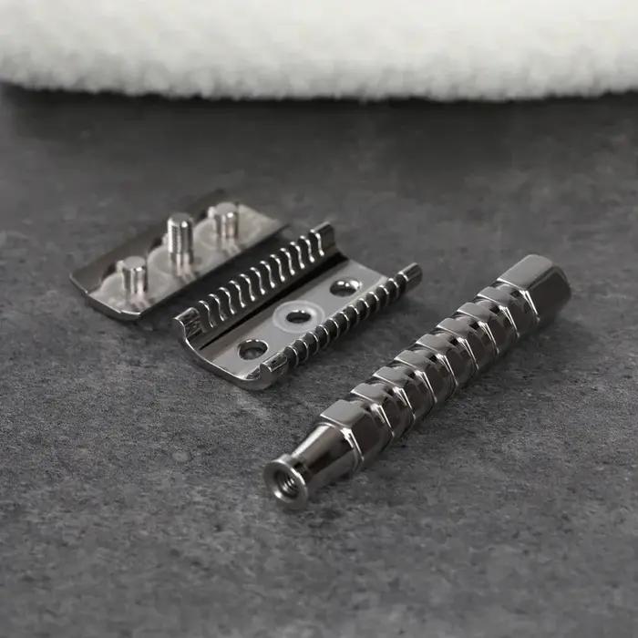 Yaqi Duomo rasoir de sécurité en acier inoxydable avec une écart de lame de 0.70MM longueur de poign