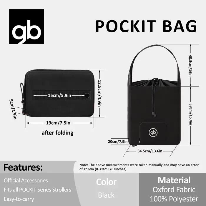 Sac gb Pockit, pour gb Pockit3H, Pockit + tout-Terrain/Air, conception à large bandoulière, léger et