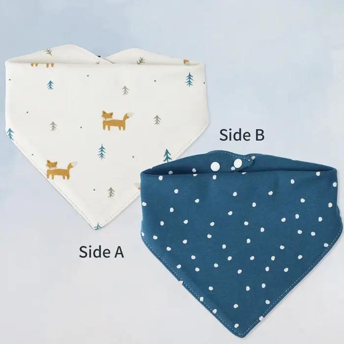 Bavoir pour bébé, serviette de salive douce pour bébé, doux pour la peau, Type triangulaire, mouchoi