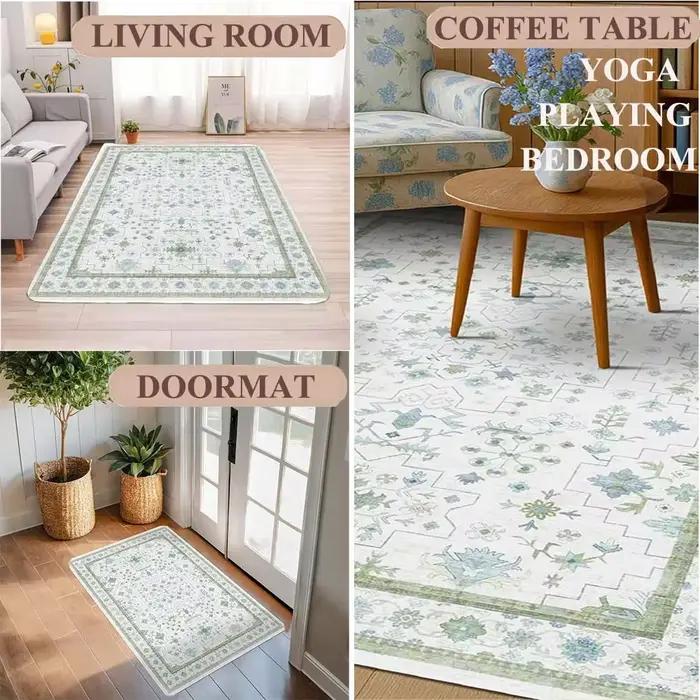 Tapis d'exterieur en style bohème anti-moisissure résistant à l'humidité et à la saleté pour terrasse été camping et décoration de maison occasions spéciales
