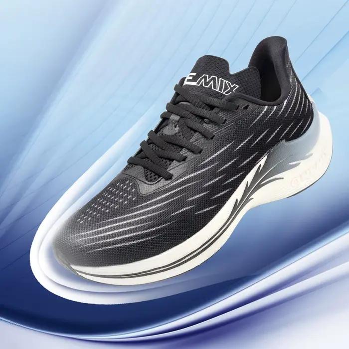 Chaussures de jogging ONEMIX homme - Baskets course blanches lacets coton respirantes