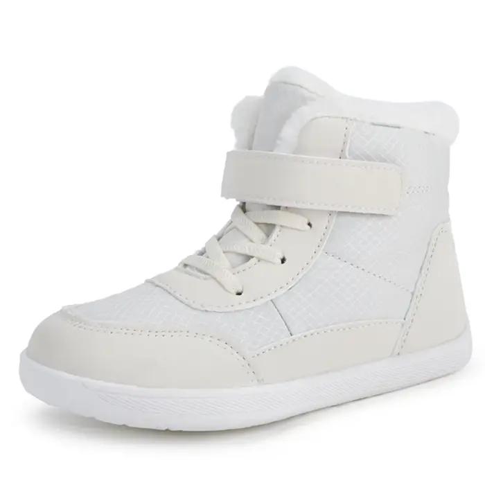 Bottes de neige pieds nus à bout large pour enfants 2024 | Baskets minimalistes d'hiver pour garço