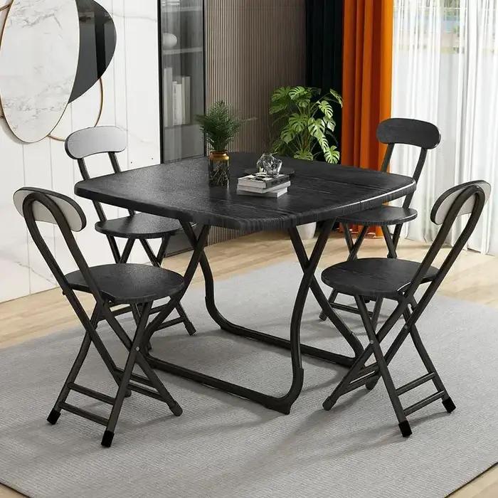 Table à manger pliante Premium 2025, Table carrée Simple et pliable pour petit appartement, Portable