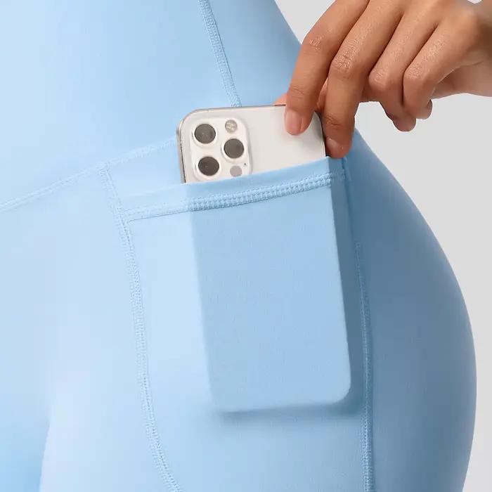 Shorts de sport pour femmes avec poches, legging de yoga, short anti-transparence taille haute, shor