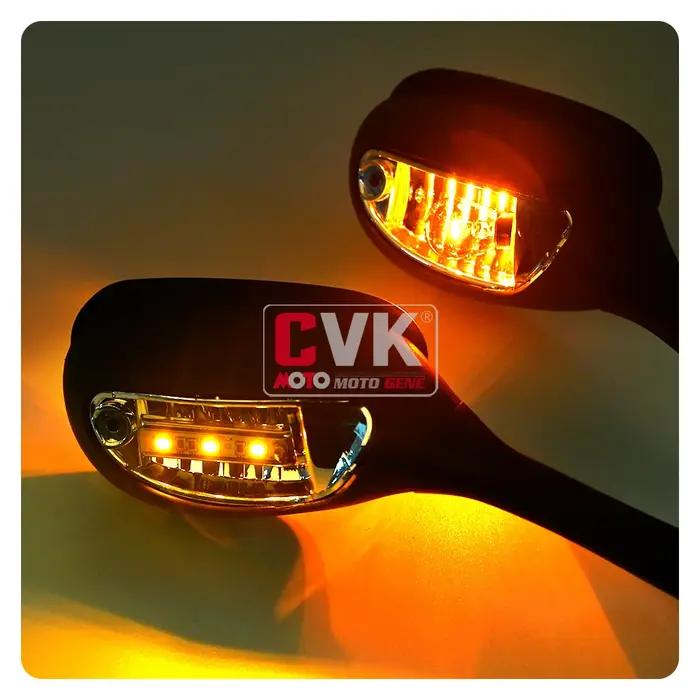 CVK miroirs rétroviseur inversé avec lumière pour Suzuki GSXR600 GSXR750 GSXR1000 K5 K6 K7 K8 2005 2