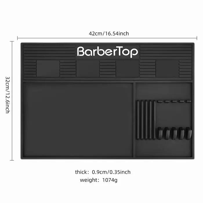 Plateau magnétique pour barbier à 6 emplacements, organisateur d'outils pour coiffeur, tapis de tabl