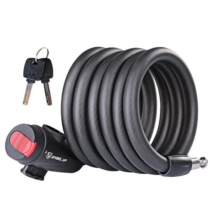 Serrure Wirerope antivol acier inoxydable longueur 1.2m 1.8m pour VTT moto de route accessoire vélo portable sécurité vélo occasionnels