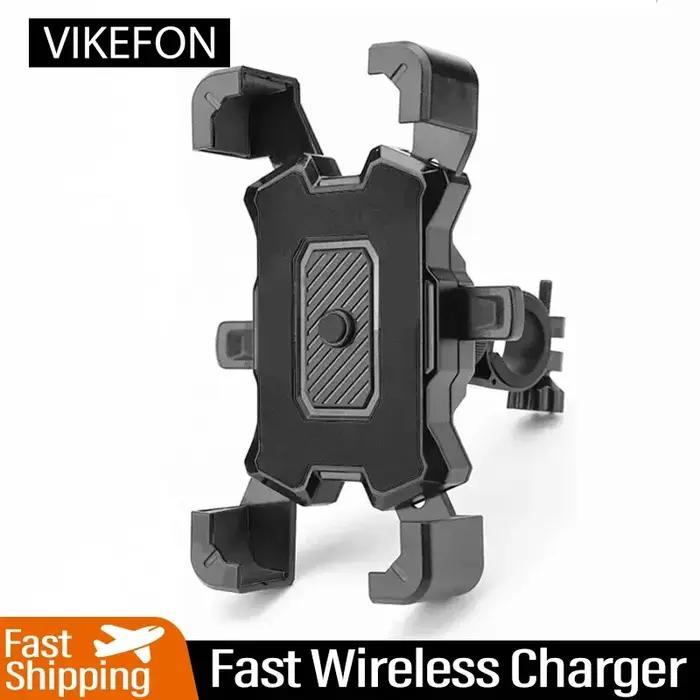 Support de téléphone de vélo VIKEFON 360° rotation 360 degrés antidérapant compatible iPhone pour équitation VTT moto et vélo
