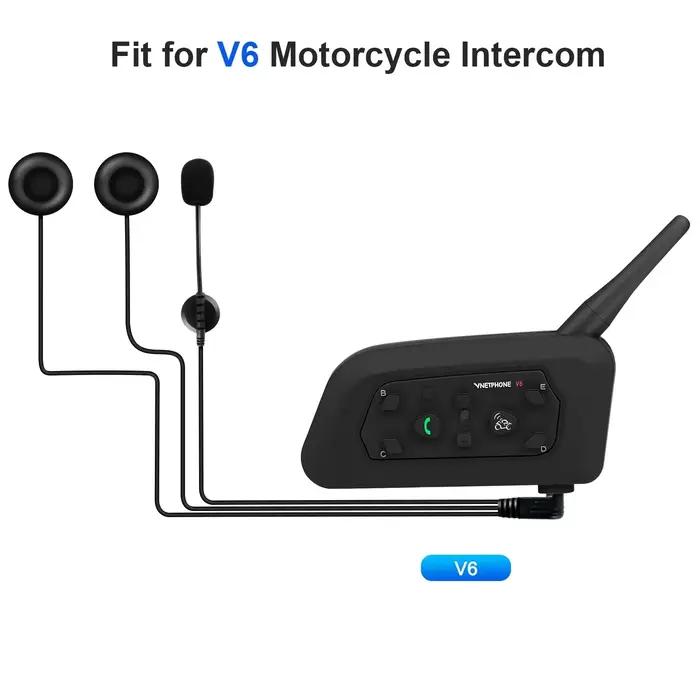 EJEAS 3.5mm Jack HiFi CVC Réduction Du Bruit Microphone Casque pour V6 Série Q2 Q7 V4 Plus Moto Blue