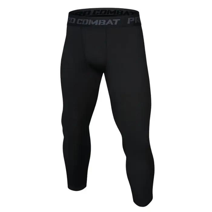 Leggings de football et de basket-ball pour hommes, entraînement à haute élasticité, fitness sportif