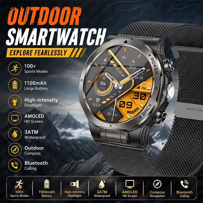 Montre de Sport Intelligente avec Surveillance de Santé et Plus de 100 Modes Activités Occasions Spéciales Exercices Physiques Entrainements Fitness