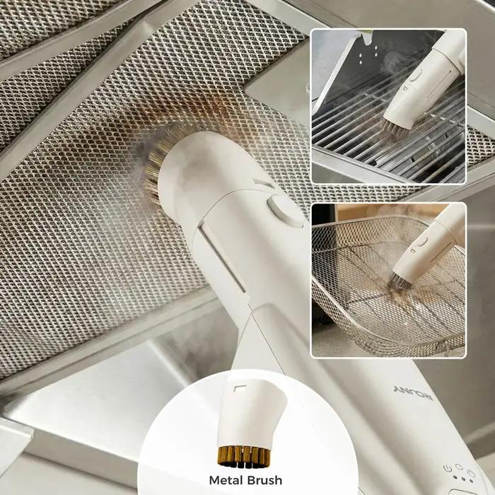 Nettoyeur vapeur 1200W portable/sur pied avec 3 barres 135 ° Nettoyeur de sols, fenêtres et cuisine