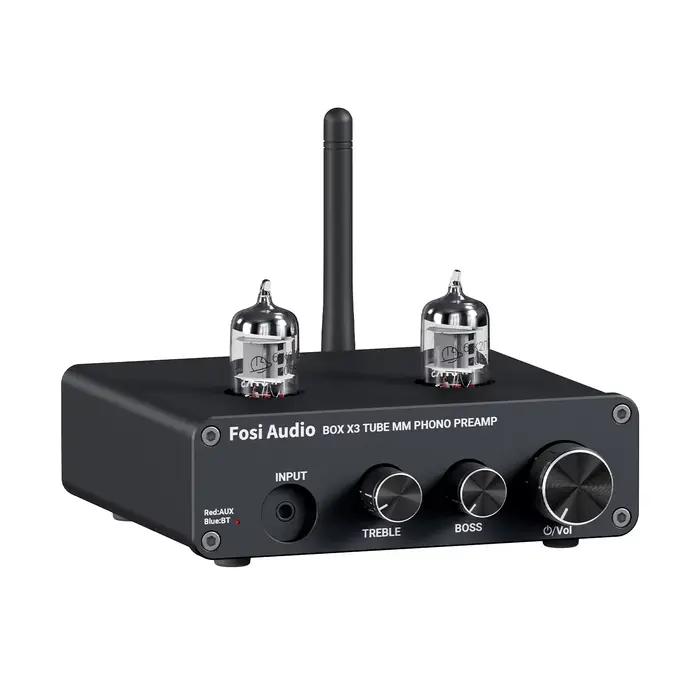 Préampli Phono Audio Bluetooth Fosi pour préamplificateur phonographe à platine avec amplificateur à
