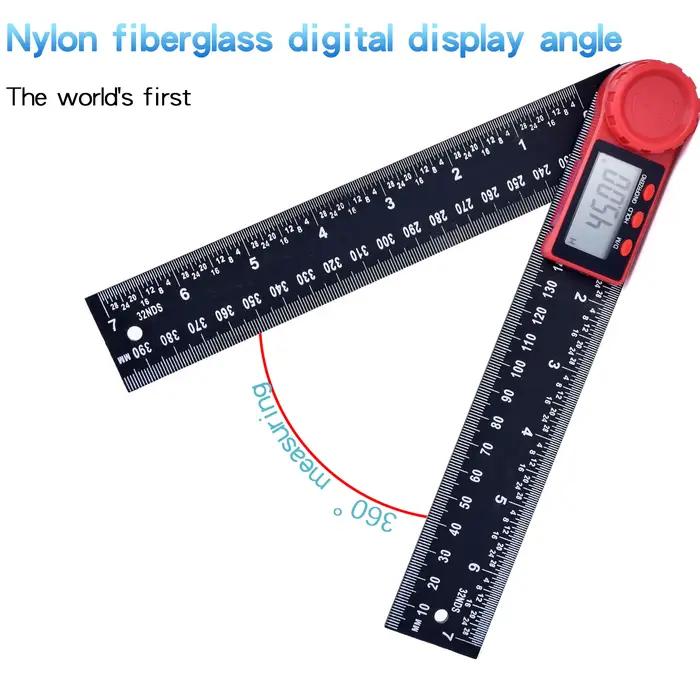 Règle de recherche d'angle numérique 200mm 8 '', rapporteur, inclinomètre, goniomètre électronique,
