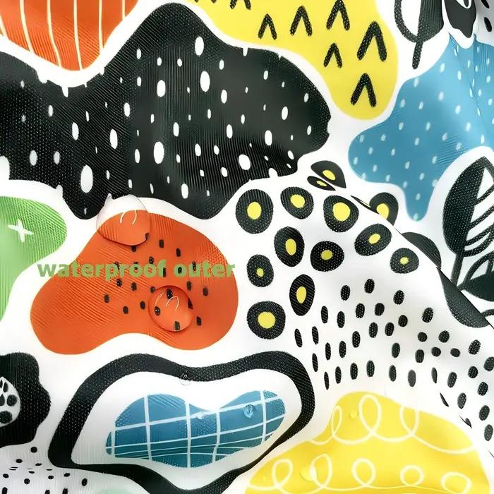 Tissu en Polyester TPU lavable et imperméable, fait à la main, matériau PUL imprimé pour couches en