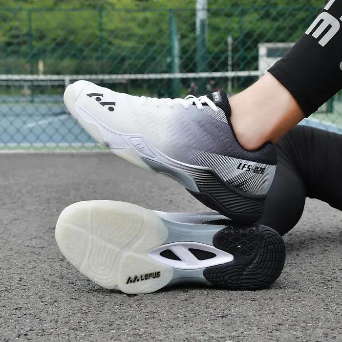 Chaussures de badminton originales pour hommes, baskets d'extérieur de haute qualité, grande taille,