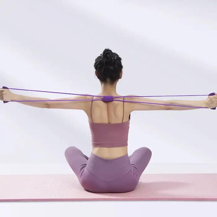 Bandes de résistance Yoga 8 mots dispositif de Tension dos entraînement bras ouvert Fitness corde co