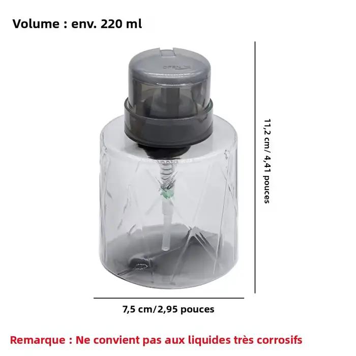Distributeur de pompe vide verrouillable rechargeable