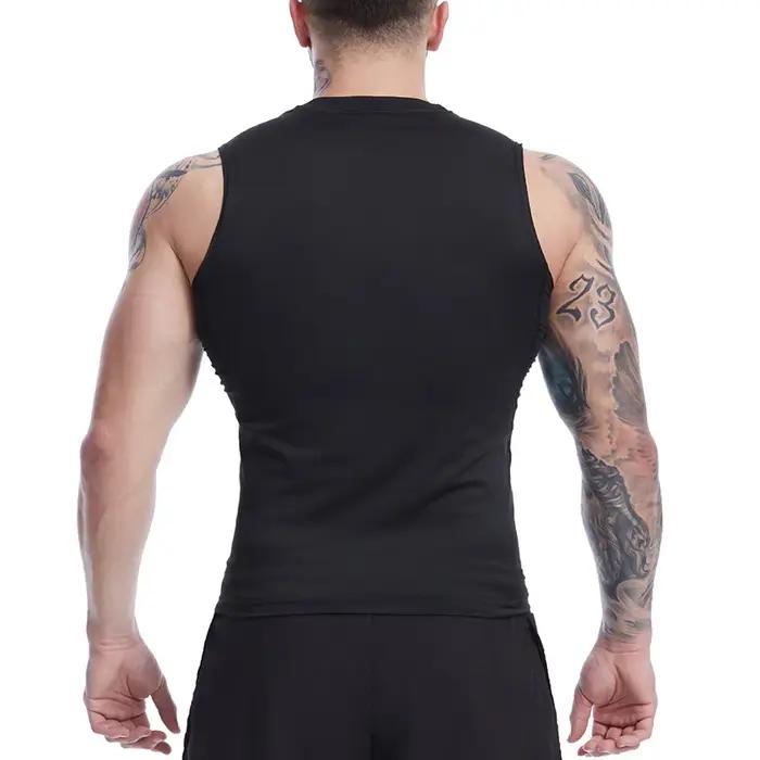 Débardeur imprimé araignée pour hommes, chemise de Compression sans manches à séchage rapide, gilet