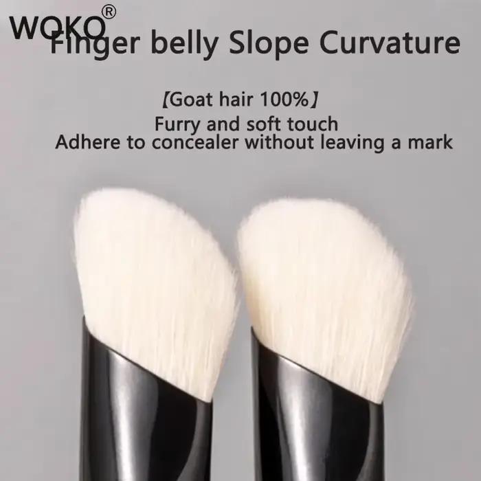 Brosse anti-cernes en pâte de doigt, poils de chèvre, en forme de diamant, correcteur de pouce, bros