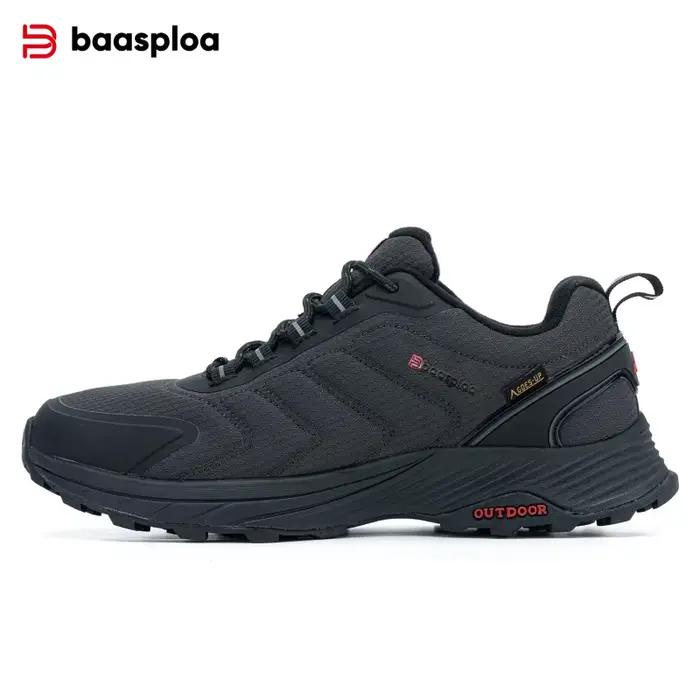 Chaussures randonnée homme Baasploa antidérapantes - Résistantes usure anti-éclaboussures mode décontractée