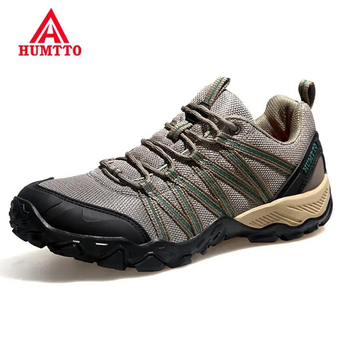 Chaussures randonnée homme Humtto cuir respirantes - Pour trekking, chasse et escalade été soldes