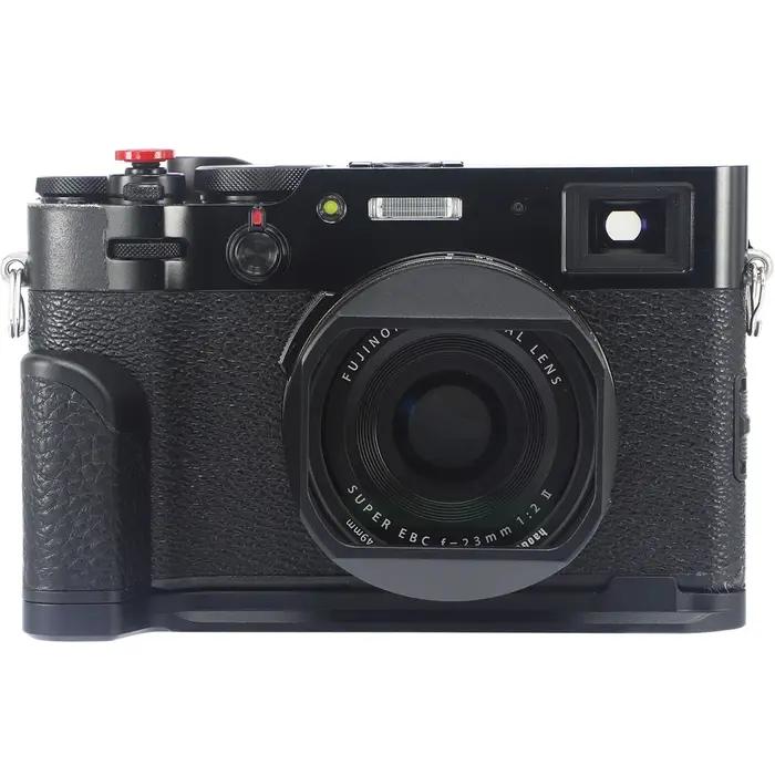Haoge LH-X54B X100v pare-soleil en aluminium métal avec anneau d'adaptation de 49mm pour Fujifilm Fu