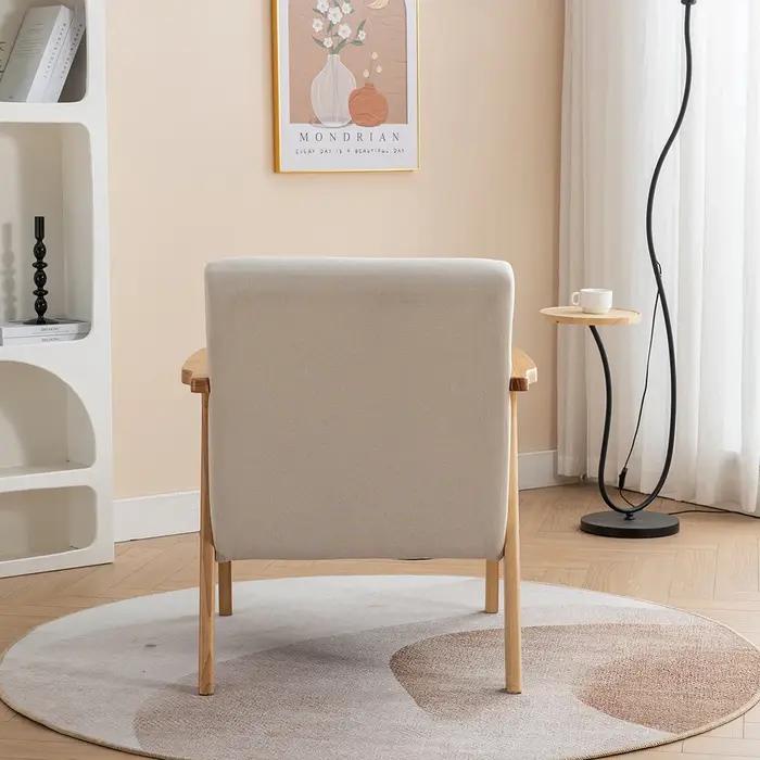 SEYNAR-Chaise d'Accent Moderne du Milieu du Siècle, Fauteuil à Cadre en Bois Solide Téléchargé Boumu