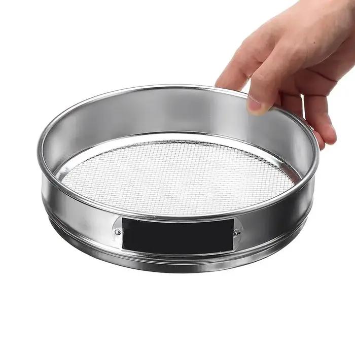 Tamis rond standard en acier inoxydable 500, tamis à ouverture de laboratoire, filtre à poudre de fa
