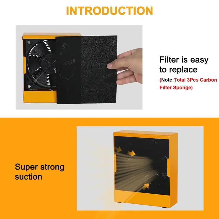 NEWACALOX 30W extracteur de fumée de soudure dissolvant d'absorbeur de fumée absorbeur de prévention