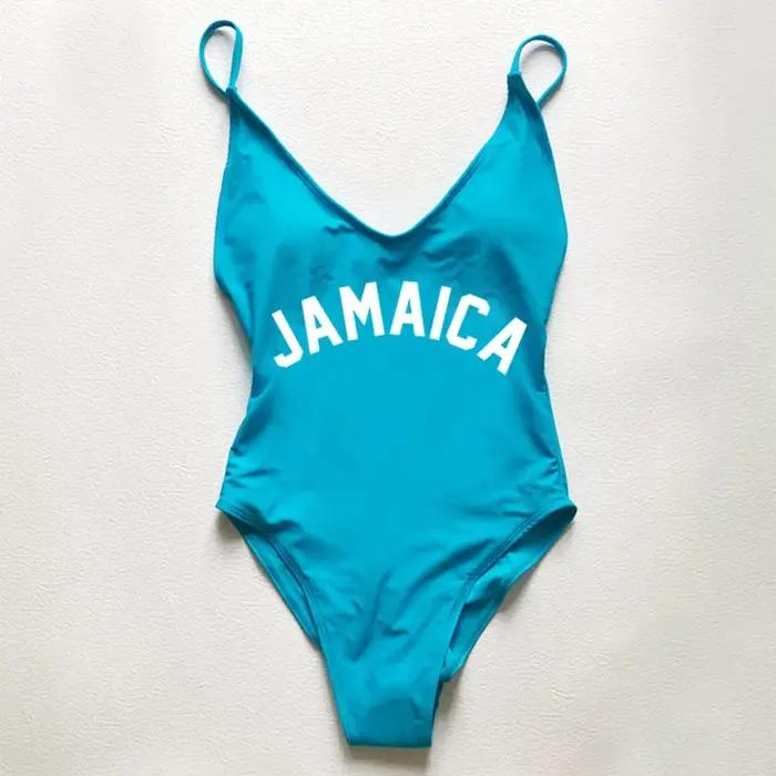 Maillot de bain une pièce femme JAMAICA sexy rembourré 2025 pour plage et piscine