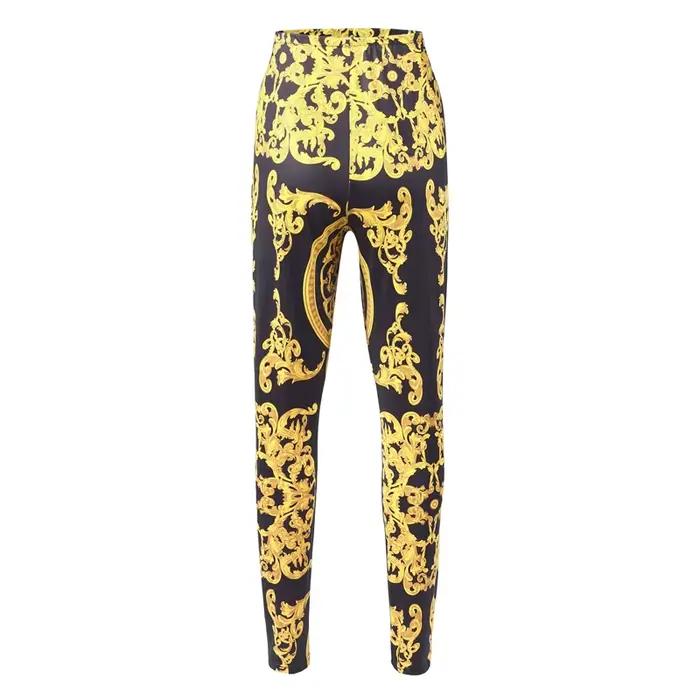 Survêtement sexy à manches longues pour femmes imprimé national X-Long survêtement manteau leggings skinny ensemble de deux pièces tenues de mode 2020