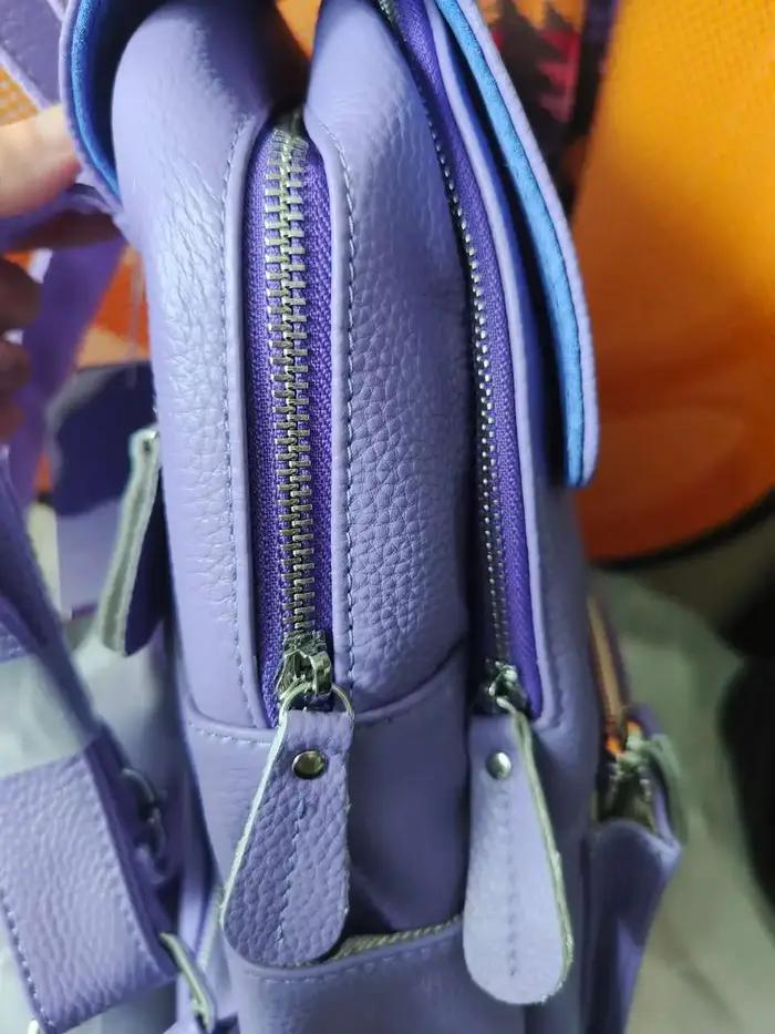 Zency Fashion – sac à dos en cuir violet de haute qualité pour femmes, avec de nombreux compartiment