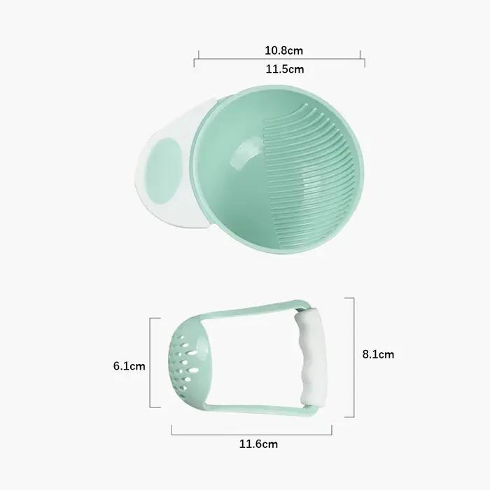 Bol de broyage de nourriture supplémentaire pour bébé, broyeur manuel pour bébé, cuisine de fruits p